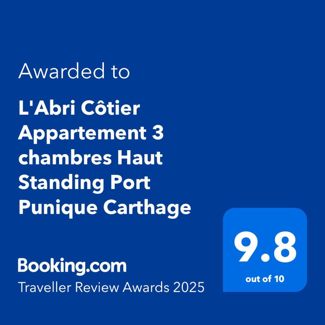 "L'Abri Cotier" Appartement 3 Chambres Haut Standing Port Punique Carthage Douar ech Chott Exterior foto